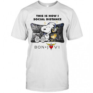 This Is How I Social Distance Bon Jovi T-Shirt